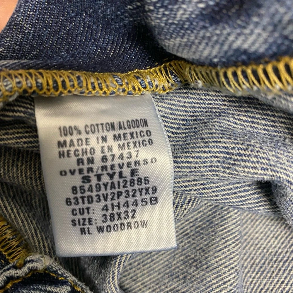 VTG Ralph Lauren Polo Jeans Co RL Woodrow Baggy Wide Leg Mens 38x32 Y2K Skater_3